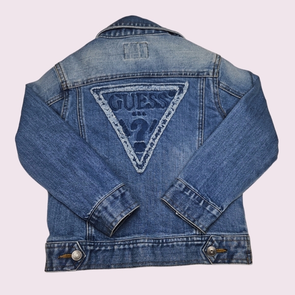 Guess Toddler Blue Jean Jacket Size 3 - Picture 4 of 5